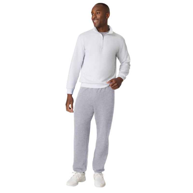 Pantalón de chándal Hanes talla mediana color acero claro sin bolsillo