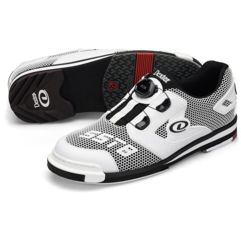 Zapatos de bolos Dexter 29 cm blanco/negro BOA