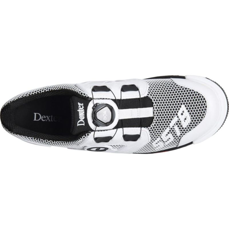 Zapatos de bolos Dexter 29 cm blanco/negro BOA