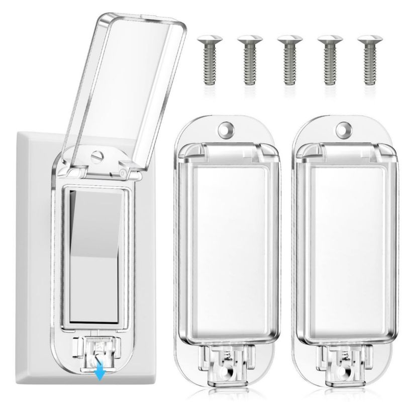 Protector de Interruptor de Luz HOIGRBOM Pack de 2 a prueba de niños