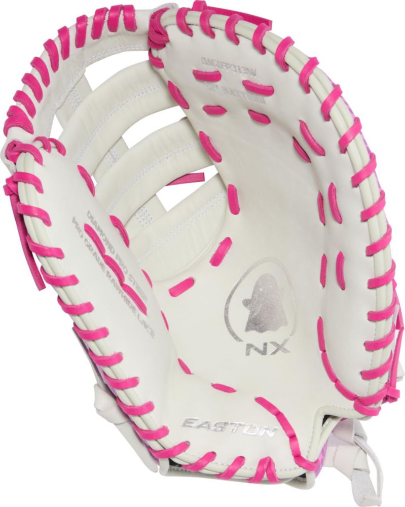 Guante de Primera Base Easton Ghost NX Fastpitch 33 cm LHT Blanco/Baya