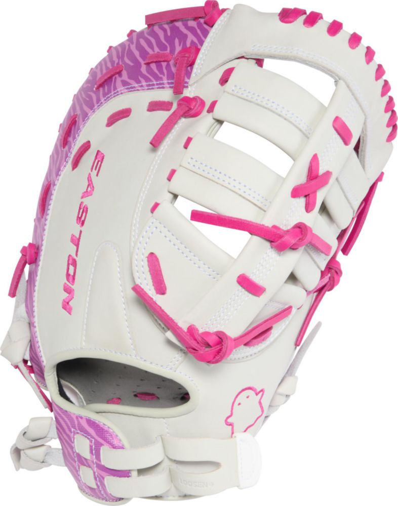 Guante de Primera Base Easton Ghost NX Fastpitch 33 cm LHT Blanco/Baya