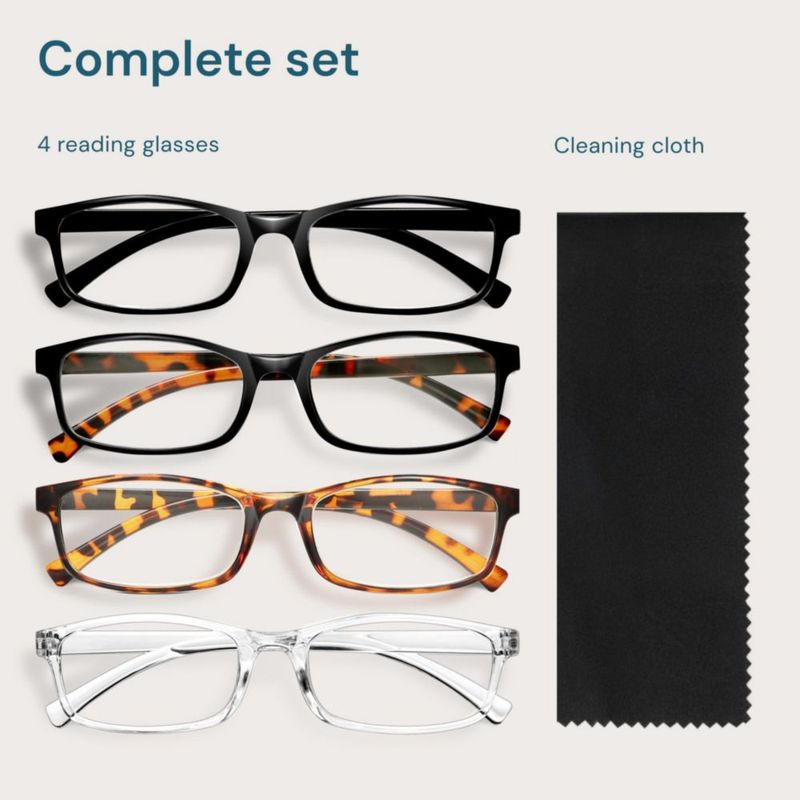 Gafas de lectura Gaoye +2.5 con filtro de luz azul - pack de 4