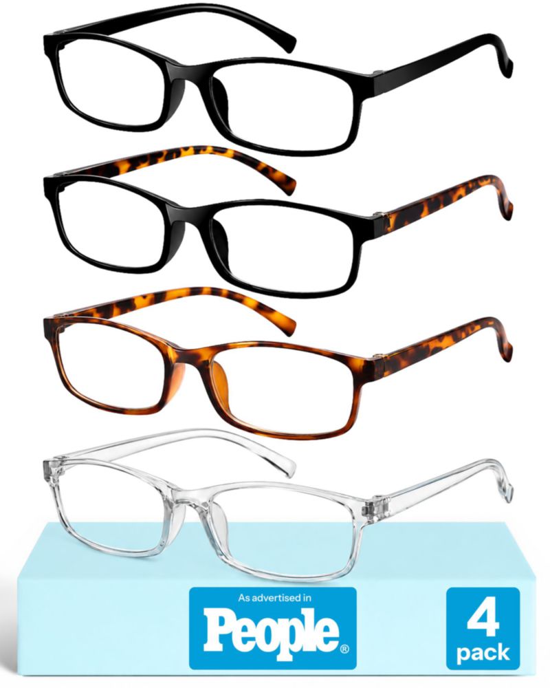 Gafas de lectura Gaoye +2.5 con filtro de luz azul - pack de 4