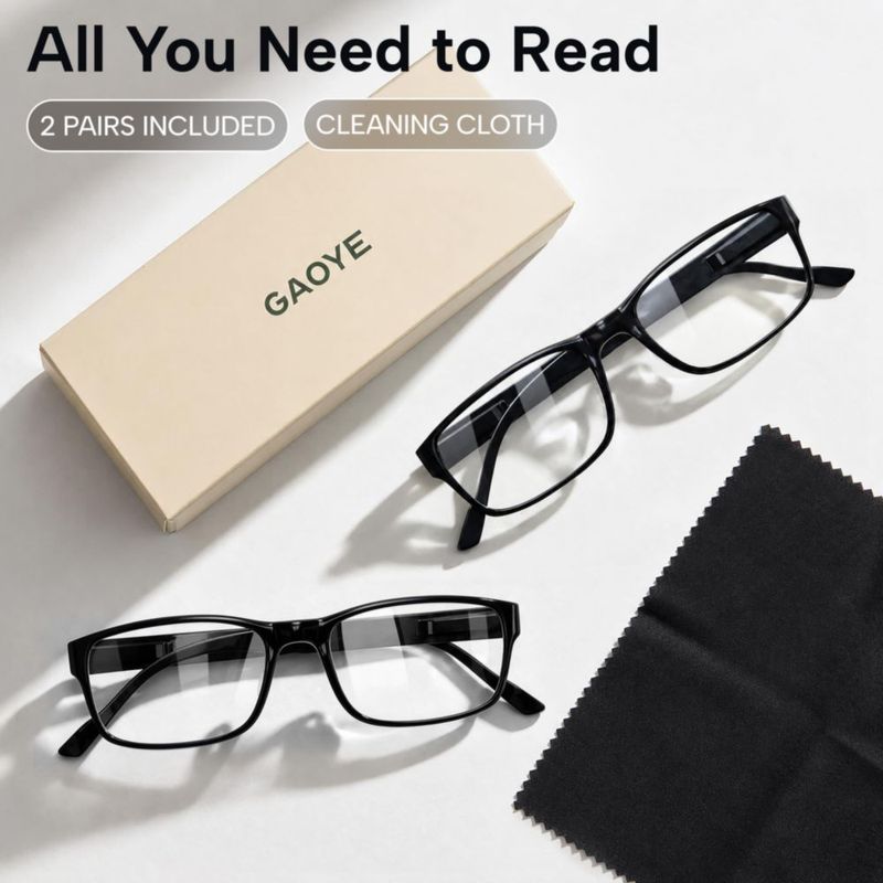 Gafas de Lectura Gaoye 3.25 con Filtro de Luz Azul - Pack de 2