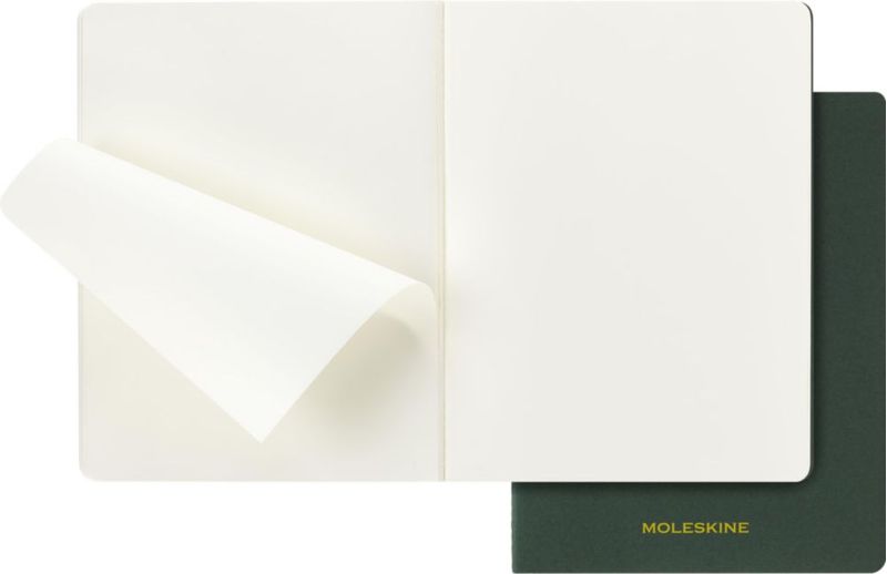 Cuaderno Moleskine XXL 21x28 cm en blanco paquete de 2 color Myrtle