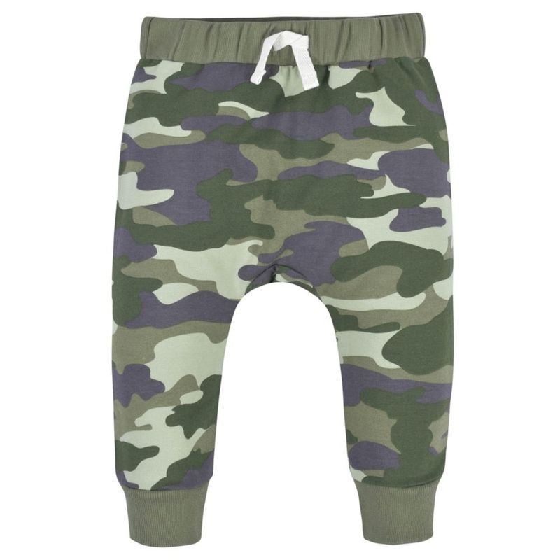 PANTALONES Gerber para Niños Bebé Jogger Pack de 3 Camuflaje Talla 4T (EE. UU.)