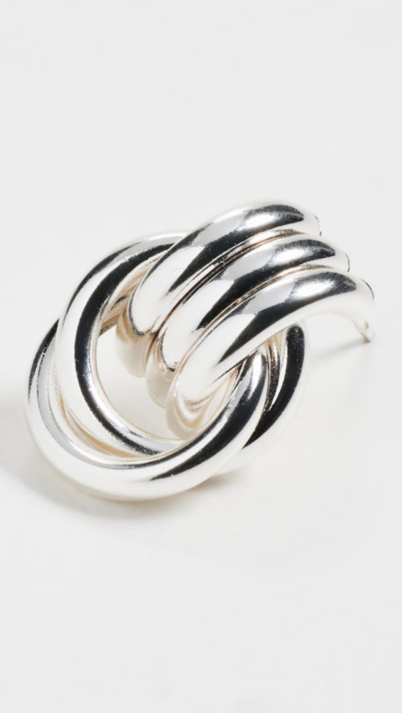 Pendiente Heaven Mayhem Baby Knot plateado