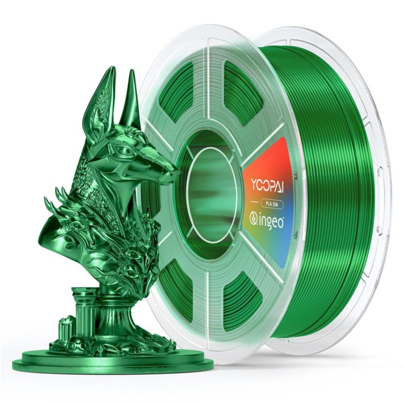 Filamento PLA YOOPAI 1.75 mm 1 kg Seda Verde Brillante