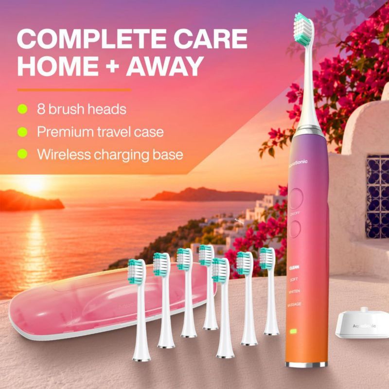 Cepillo de dientes eléctrico Aquasonic Vibe Ibiza Sunset Blanqueador