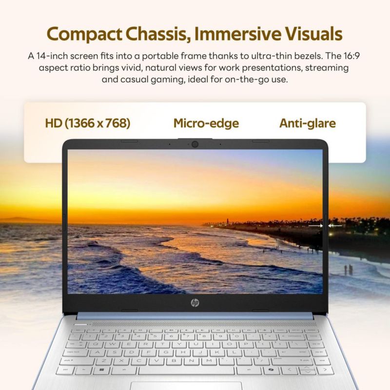Portátil HP Stream 14" N150 4 GB RAM 128 GB UFS Windows 11