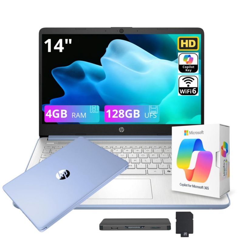 Portátil HP Stream 14" N150 4 GB RAM 128 GB UFS Windows 11