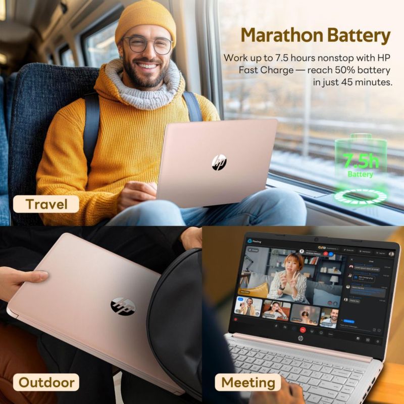 Portátil HP Stream 14" N150 4 GB RAM 128 GB UFS Windows 11