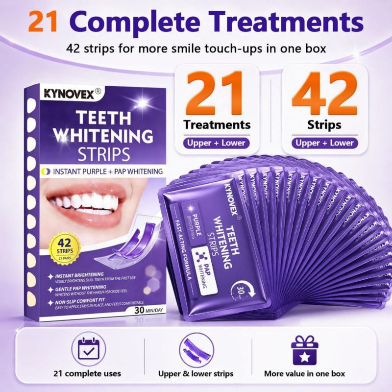 Blanqueador Dental KYNOVEX 42 Tiras PAP Baja Sensibilidad