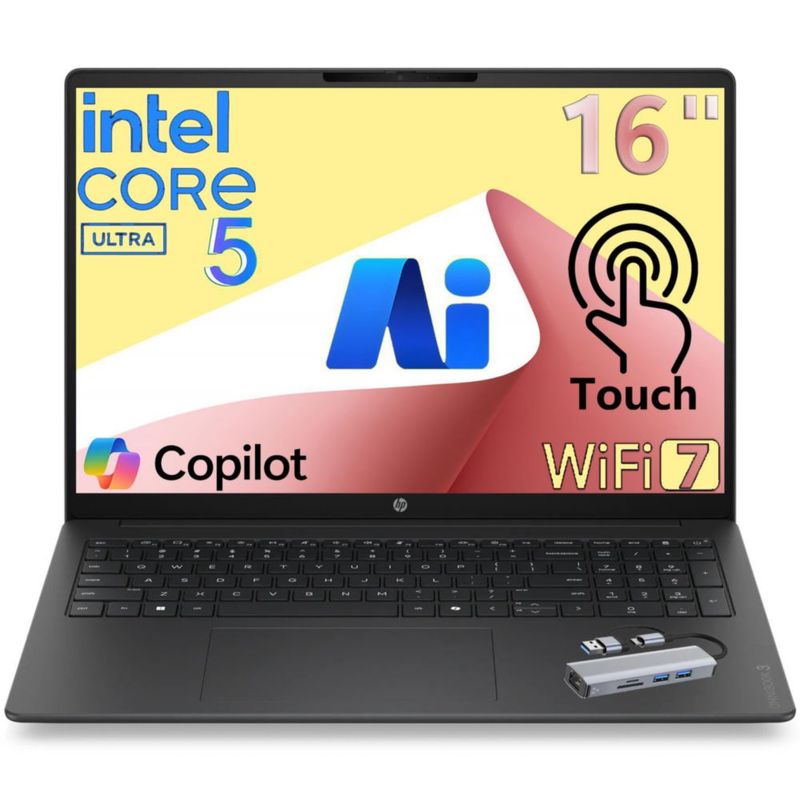 Portátil HP 41 cm Intel Ultra 5 8 GB 512 GB SSD táctil