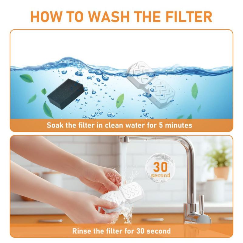 Filtros de repuesto WEIKEY 16 unidades para fuente de agua de mascotas