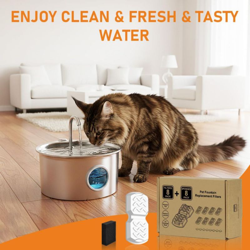 Filtros de repuesto WEIKEY 16 unidades para fuente de agua de mascotas