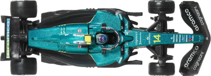 Set premium de 2 vehículos Hot Wheels Aston Martin Aramco Formula One