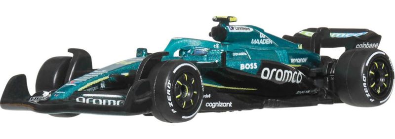 Set premium de 2 vehículos Hot Wheels Aston Martin Aramco Formula One