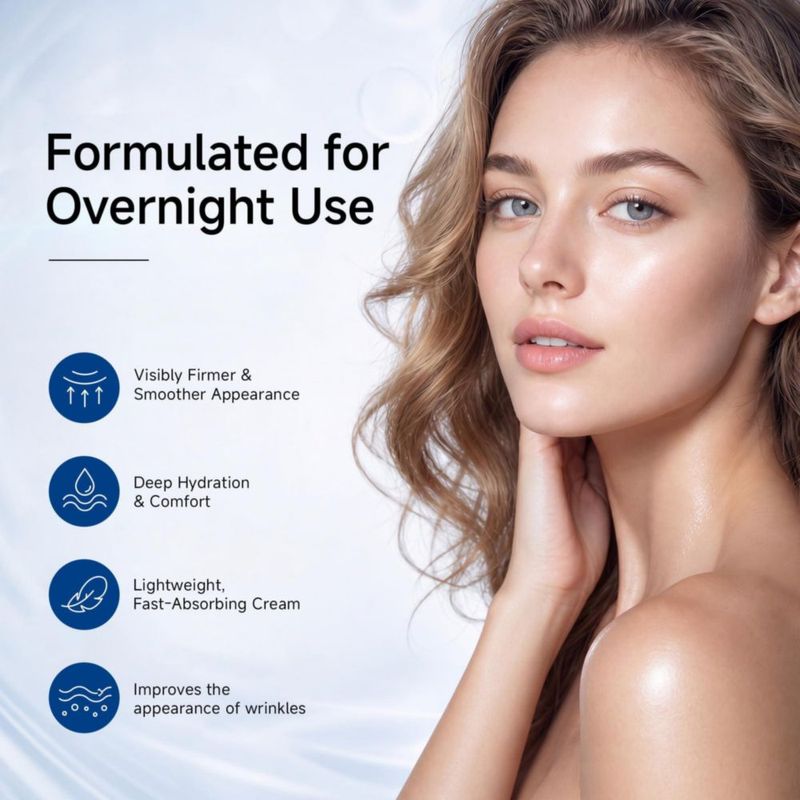 Crema de Noche Yoneya 50 ml Reafirmante para Rostro y Cuello