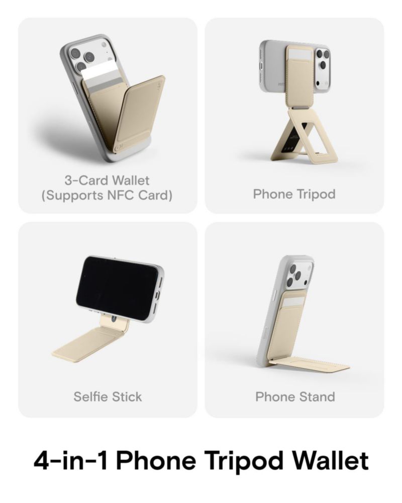 Trípode para móvil MOFT Snap AERA Mini con Billetera NFC