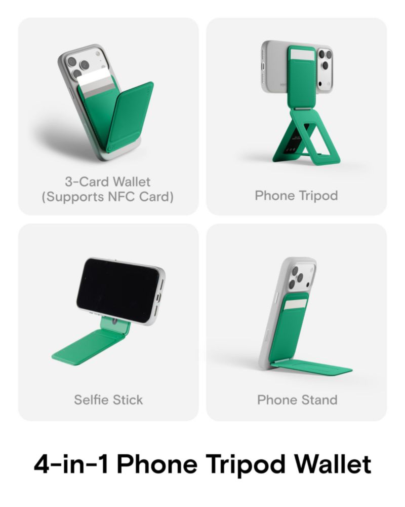Monedero trípode MOFT AERA mini con NFC