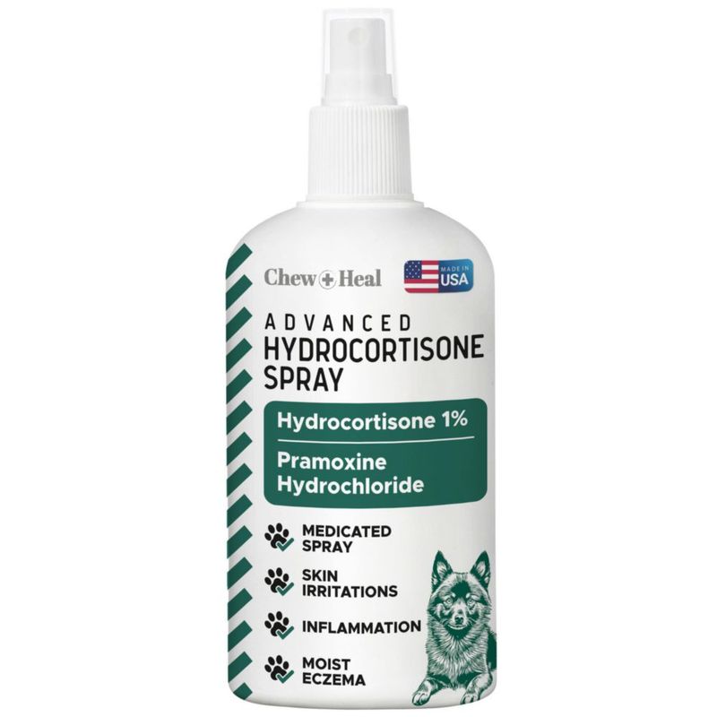 Spray Chew + Heal Labs Hidrocortisona 118 ml para perros