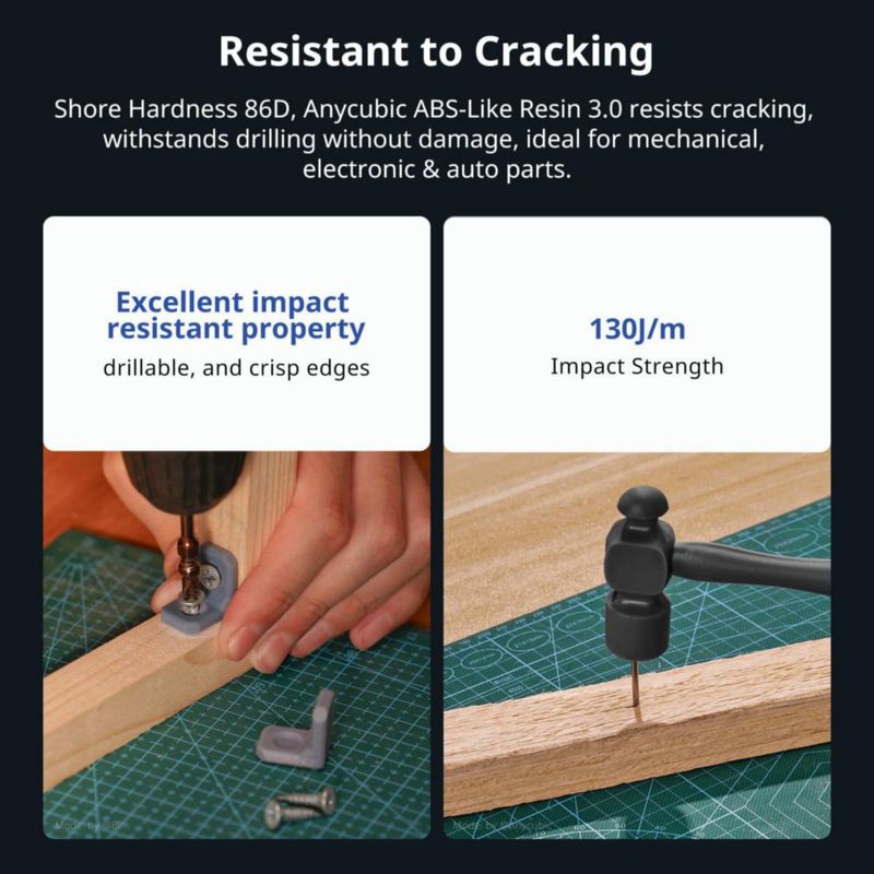 Resina 3D ANYCUBIC tipo ABS 3.0 1 kg Gris HD