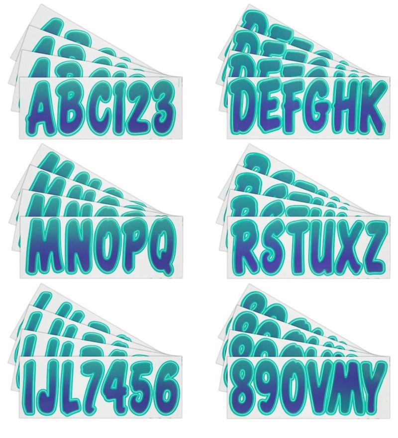 Registro de Embarcaciones Hardline Products 8 cm Púrpura/Verde Azulado
