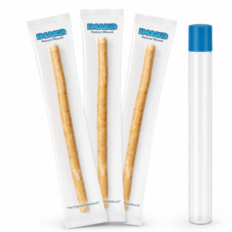 Palillos Miswak Imako 3 unidades con estuche de viaje