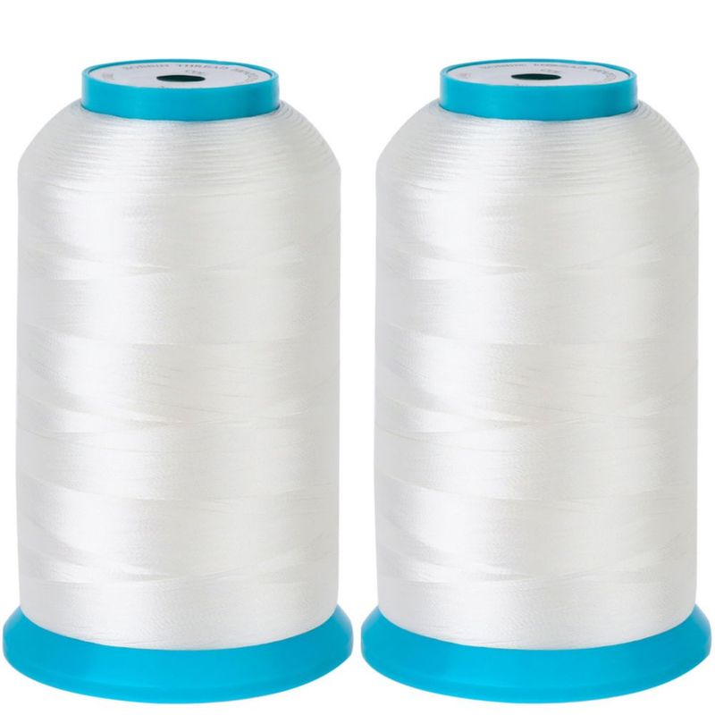 HILO New brothread 2×5000 m Blanco 60WT Hilo de bobina