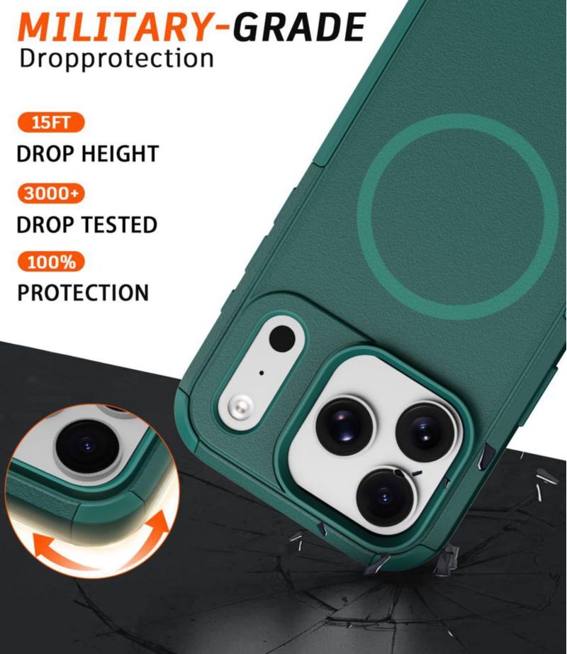 Funda Diverbox iPhone 17/18 Pro Verde Oscuro