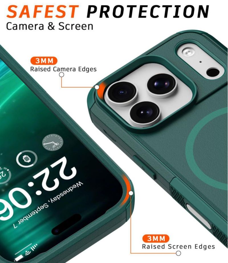 Funda Diverbox iPhone 17/18 Pro Verde Oscuro