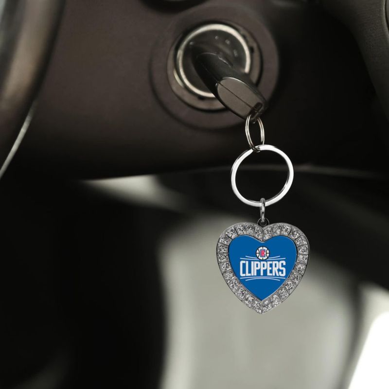 Llavero Dallas Cowboys con Pedrería – Corazón de Metal (Rico Industries)