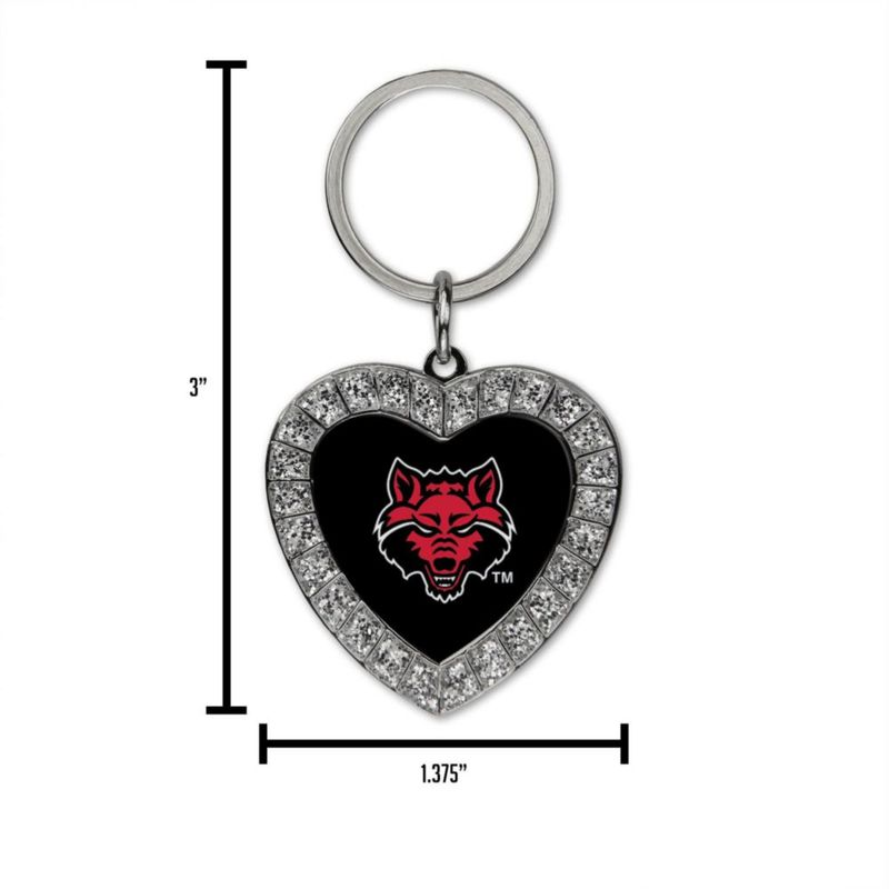 Llavero Dallas Cowboys con Pedrería – Corazón de Metal (Rico Industries)