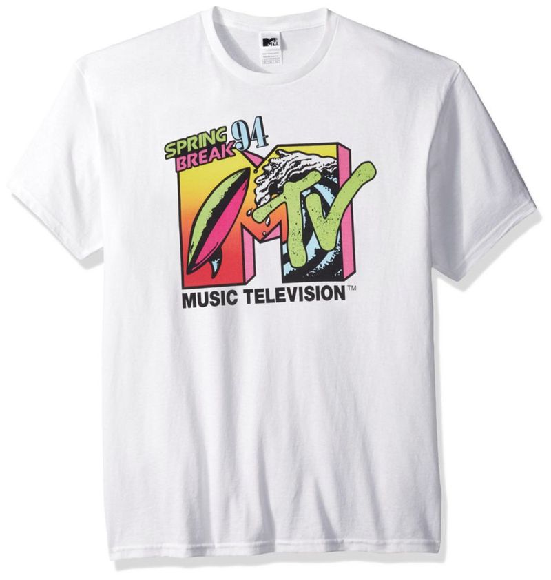 Camiseta MTV Springbreak 94 con logo blanca talla XXL