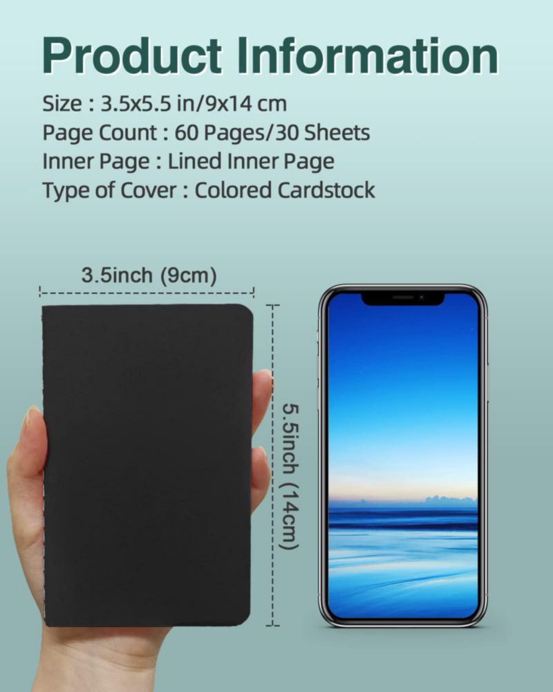 Cuadernos Lzerking 9 cm x 14 cm - Pack de 36 (rayados)