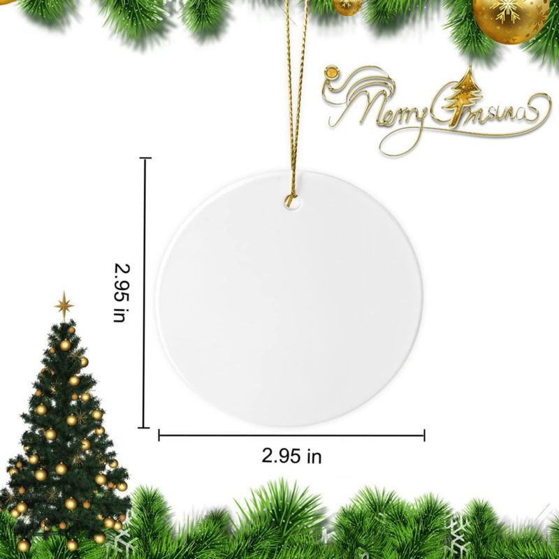 Adornos de cerámica AMONE 76 cm 48 piezas para sublimación