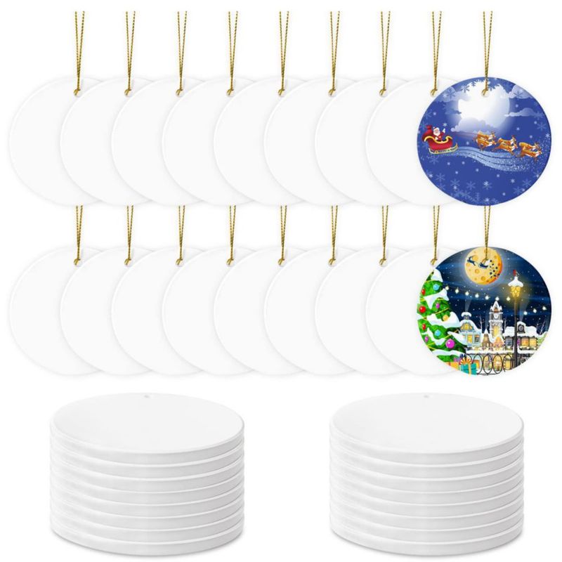 Adornos de cerámica AMONE 76 cm 48 piezas para sublimación