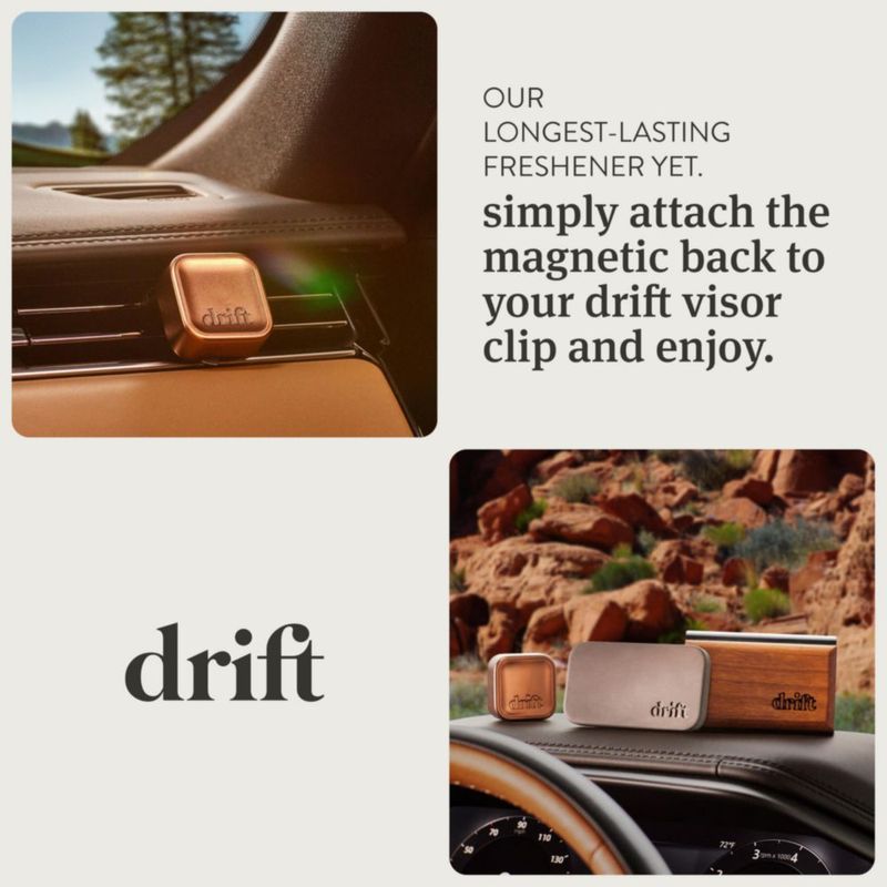 Kit difusor de aroma de pino en metal para ambientador de coche Drift