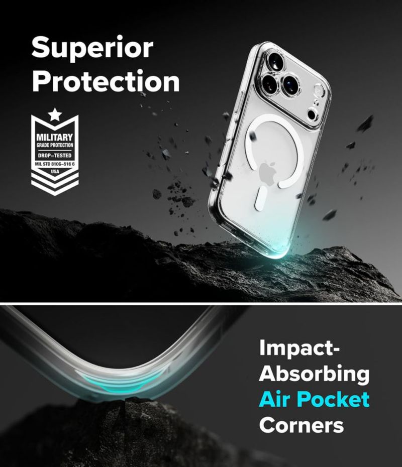 Funda Ringke iPhone 18 Pro Fusion Magnética Transparente