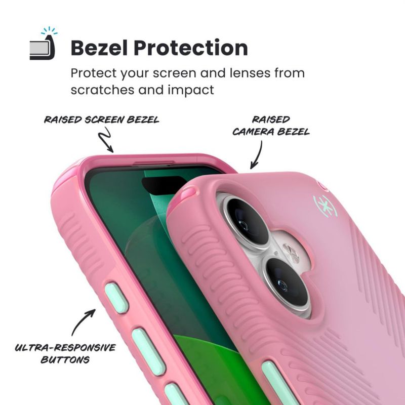 Funda Speck iPhone 17 LUX Grip MagSafe rosa