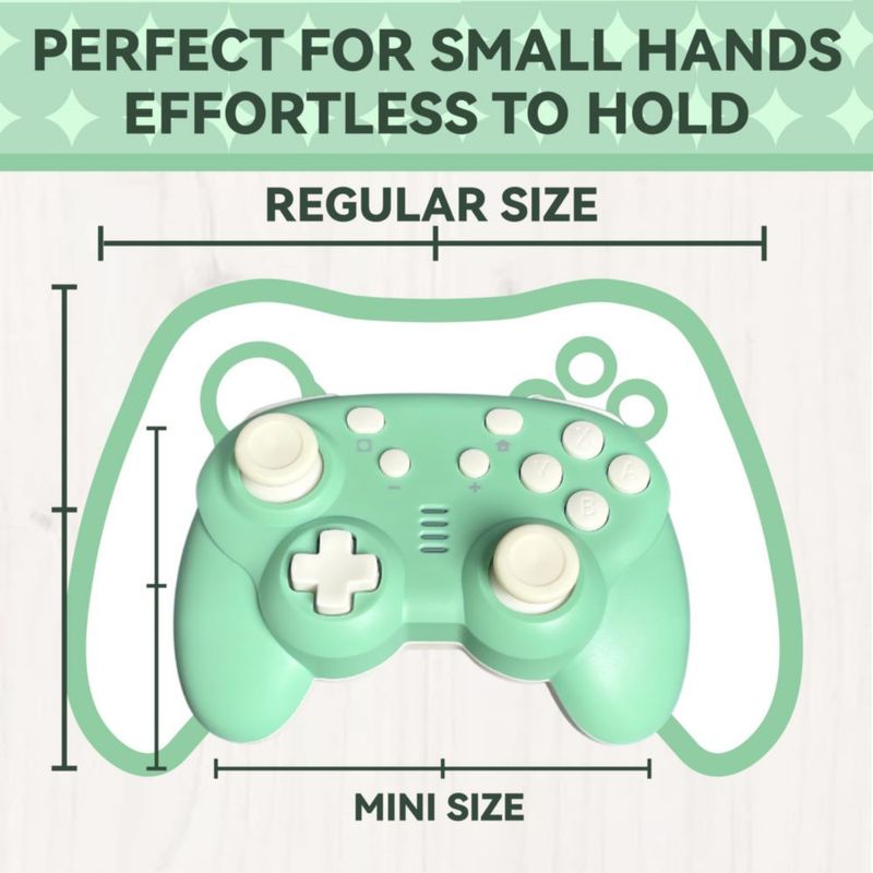 Controlador turbX Mate Mini Inalámbrico Retro Verde