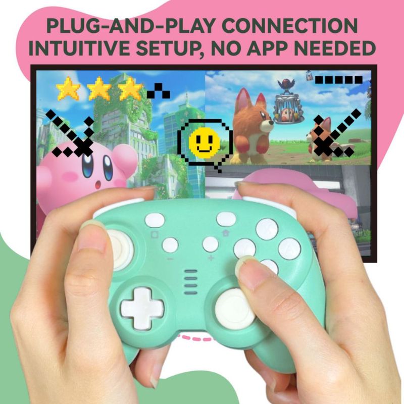 Controlador turbX Mate Mini Inalámbrico Retro Verde