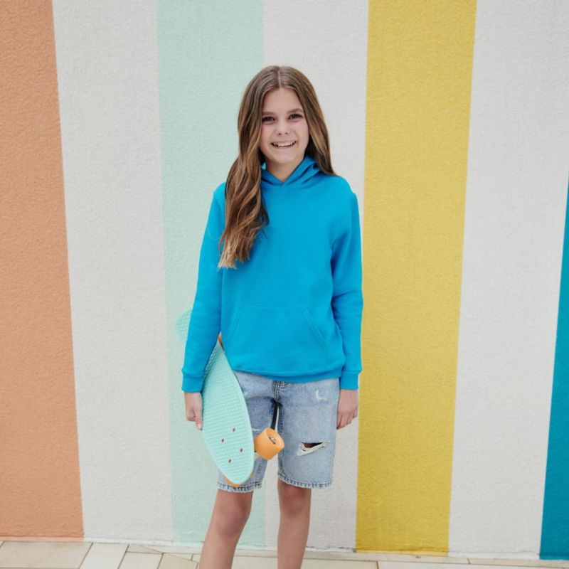 Sudadera con capucha Hanes X-Large EcoSmart Acero Claro