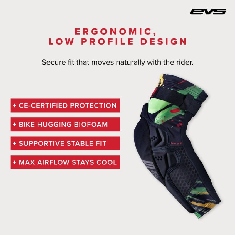 Protector de rodilla EVS SLAYCO96 Compresión XXL con espuma de memoria
