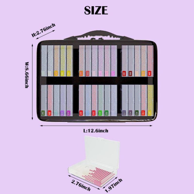 Bandeja para Pintura de Diamantes SuSentak 32 Piezas para Brocas Redondas