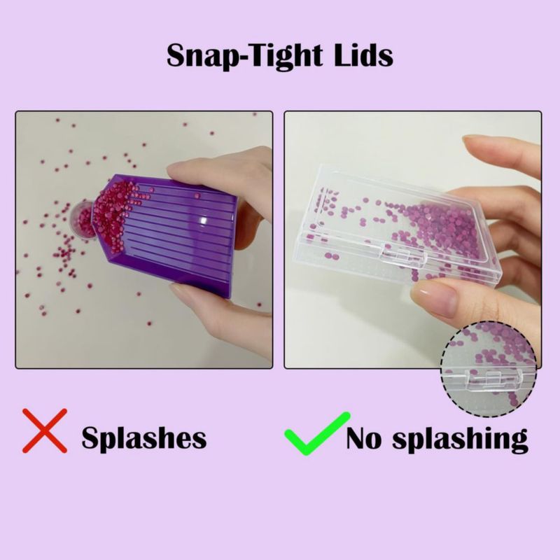 Bandeja para Pintura de Diamantes SuSentak 32 Piezas para Brocas Redondas