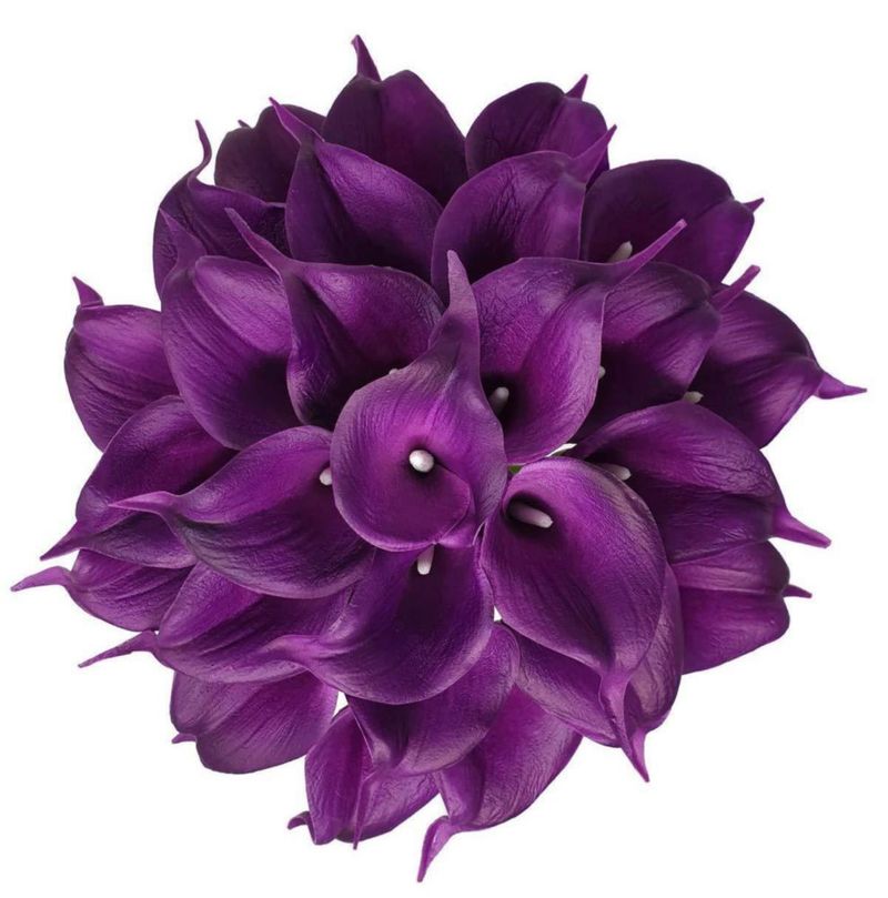 Flores artificiales Floral Kingdom 36 cm púrpura – paquete de 20