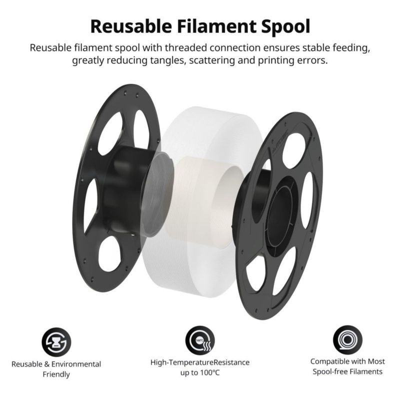 Filamento ANYCUBIC ASA 175 mm 4 kg Gris